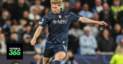 Kevin De Bruyne sofre lesão grave e só regressa em 2026, desfalcando o Nápoles contra o Benfica