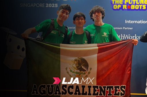 Estudiantes de Aguascalientes triunfan en la Olimpiada Mundial de Robótica en Singapur