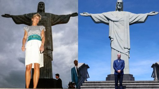 Príncipe William recria fotos virais da Princesa Diana no Rio de Janeiro