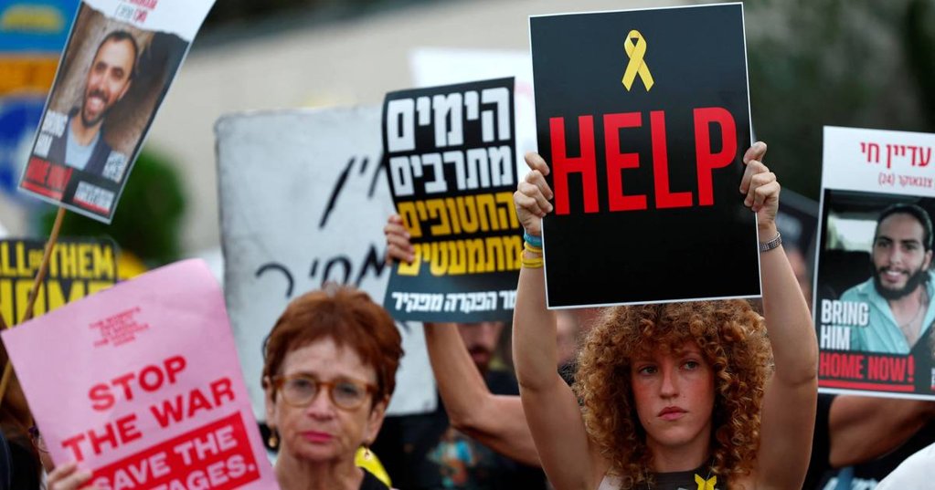 Famílias de reféns israelitas convocam greve geral contra plano de ocupação de Gaza