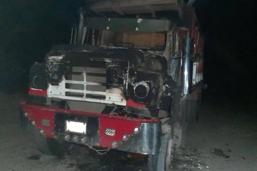 Ola de ataques incendiarios a vehículos comerciales por extorsión