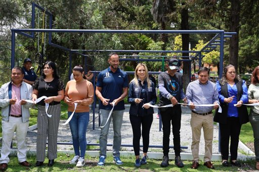 Huixquilucan fomenta la salud y la convivencia con la inauguración de gimnasios al aire libre