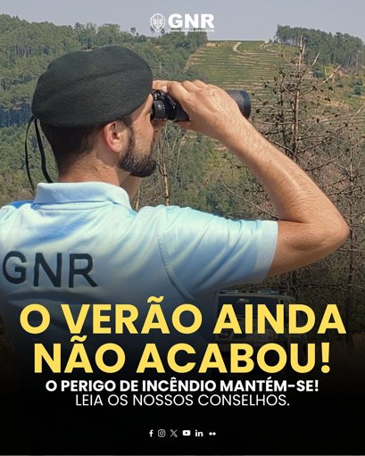 Autoridades emitem alerta máximo de incêndio e GNR intensifica vigilância