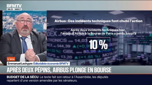 Airbus s'effondre en Bourse après une série d'incidents techniques