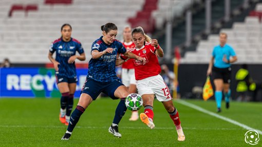 Arsenal vence Benfica no Estádio da Luz em jogo da Liga dos Campeões Feminina