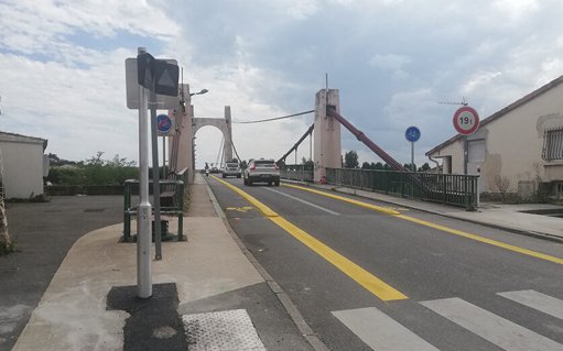 Les travaux de sécurisation du pont de Condrieu reprennent après une interruption