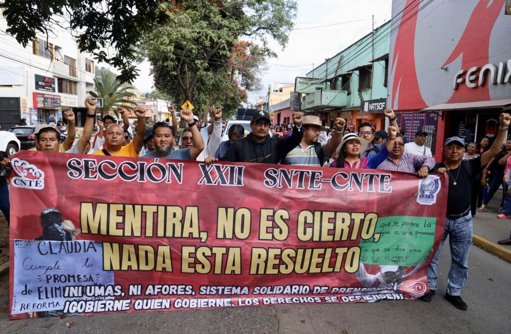 La CNTE anuncia paro nacional y movilizaciones para presionar al gobierno federal