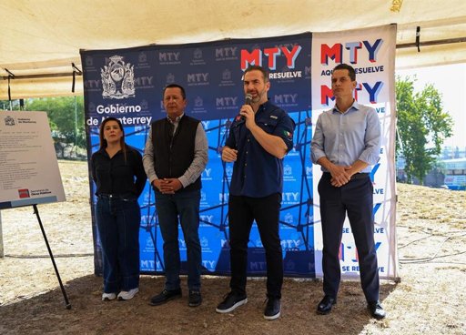 Adrián de la Garza supervisa obras de rehabilitación en parques y espacios públicos de Monterrey