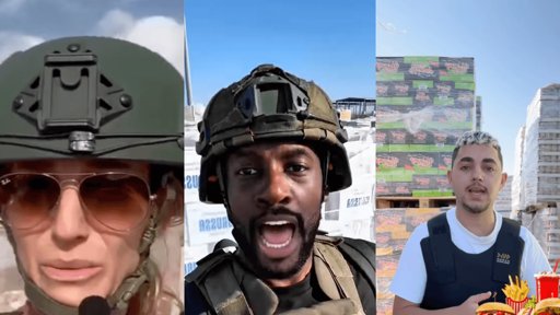 Israel lleva 'influencers' a Gaza para contrarrestar la narrativa de hambruna