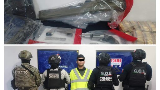 Detienen en Juárez a Joven con Arsenal que Incluía una Bazuca