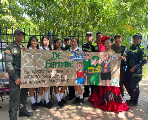 Policía de Valledupar utiliza el arte para prevenir la explotación sexual infantil en colegios