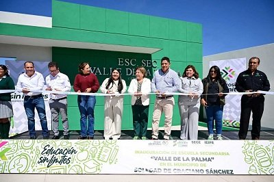 Gobierno de San Luis Potosí transforma Soledad de Graciano Sánchez con pavimentación y nueva secundaria