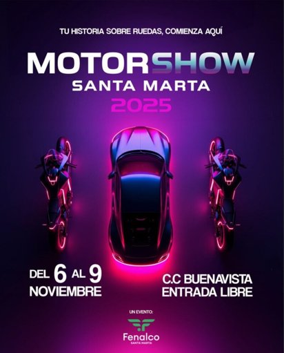 Motorshow 2025 regresa a Santa Marta para impulsar el sector automotriz