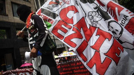 CNTE convoca a paro nacional de 48 horas y bloqueo de Palacio Nacional