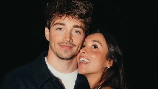 Piloto Charles Leclerc anuncia su compromiso con Alexandra Saint Mleux