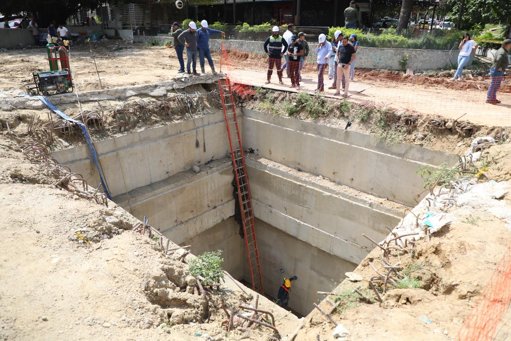 Avanza la canalización del arroyo de la calle 85 con la finalización del segundo túnel subterráneo