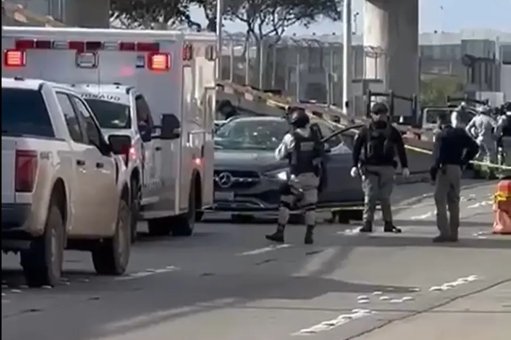 Persecución internacional termina a balazos en la garita de El Chaparral