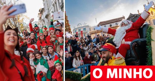Braga Celebra o Natal com Parada e Bolo-Rei Gigante de Grande Dimensão