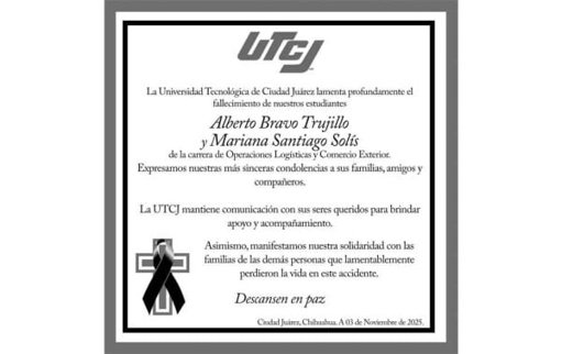 Tragedia en Ciudad Juárez: mueren cinco personas, incluyendo dos estudiantes, en choque vial