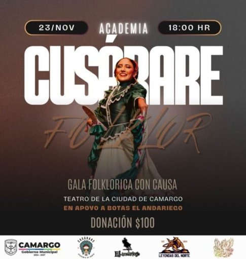 Comunidad de Camargo se une en Gala Folklórica para apoyar a negocio afectado