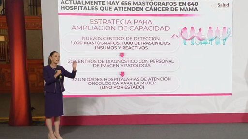 Gobierno Federal anuncia inversión de 8 mil mdp para modelo universal de atención al cáncer de mama