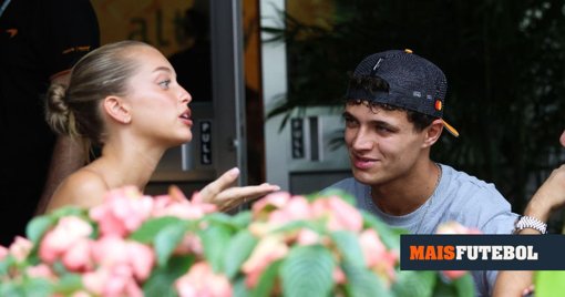 Margarida Corceiro e Lando Norris mostram-se cúmplices em Singapura