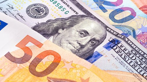 Euro desvaloriza e cai abaixo do patamar de 1,17 dólares