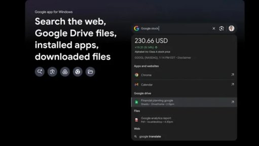 Google lança aplicação experimental para unificar a pesquisa no Windows
