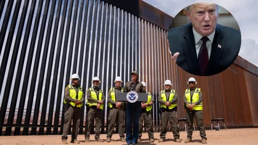 Trump ordena pintar de negro el muro fronterizo como nueva medida disuasoria