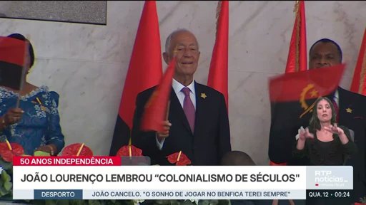 Angola celebra 50 anos de independência com presença de Marcelo Rebelo de Sousa