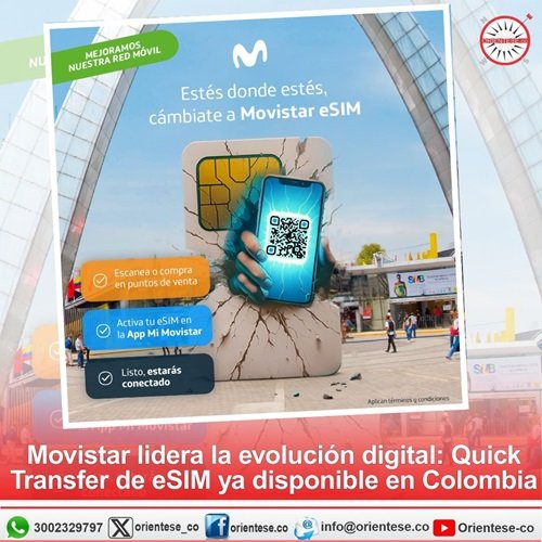 Movistar Colombia se convierte en el único operador certificado por Apple para la transferencia automática de eSIM