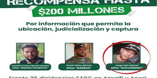 Abatidos en Antioquia responsables del ataque que costó la vida a 13 policías en Amalfi