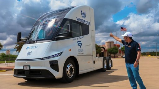 Anuncian 'Ruta Verde' de transporte de carga eléctrico entre Nuevo León y Texas