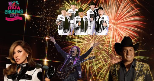 Feria de Chiapas 2025 Revela Cartel Gratuito con Julión Álvarez y Gloria Trevi