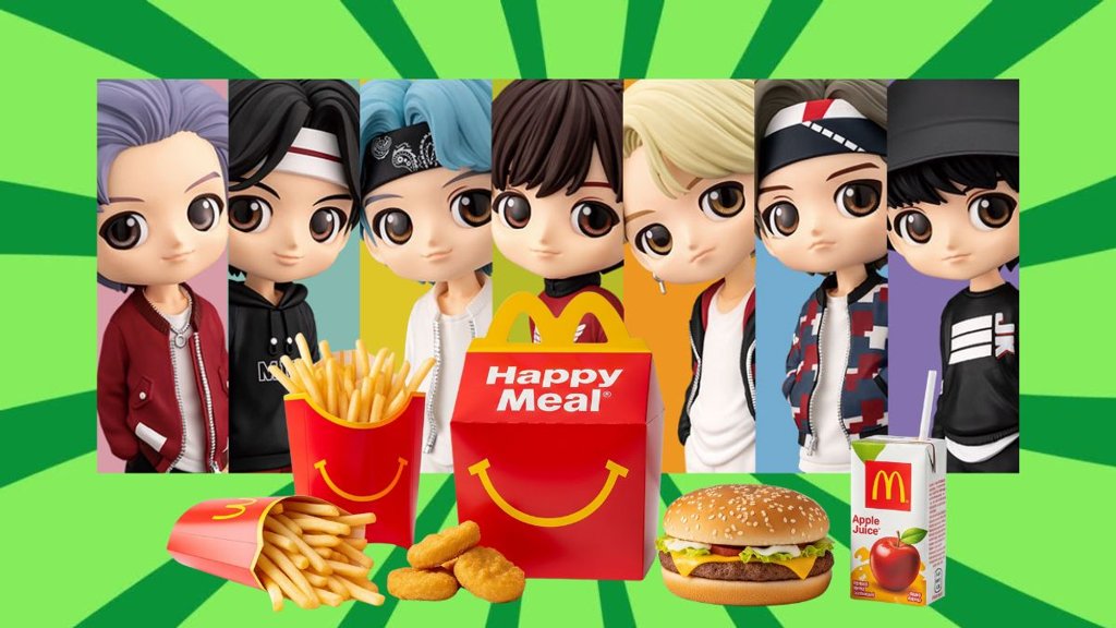 McDonald's se alía con BTS para lanzar una Cajita Feliz coleccionable