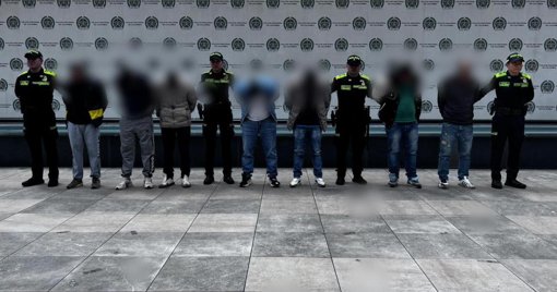 Desarticulan en Bogotá a 'Los Yoker', banda dedicada al robo de bancos