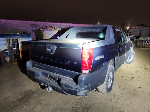 Vehículo de funcionario estatal implicado en ataque a patrulla de la FGE