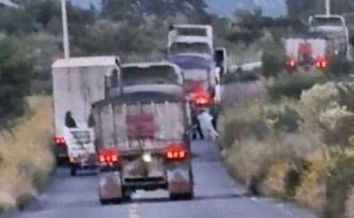Emboscada con explosivos a convoy de la Fiscalía de Zacatecas