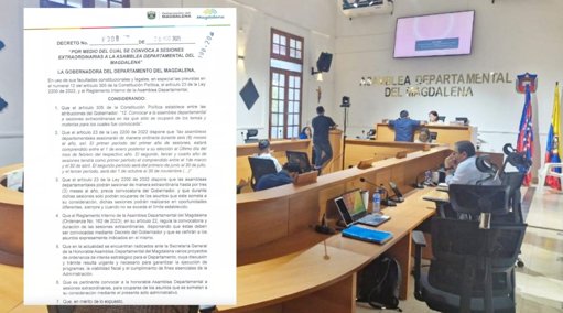 Asamblea del Magdalena aborda temas estratégicos y ejerce control político en Santa Marta