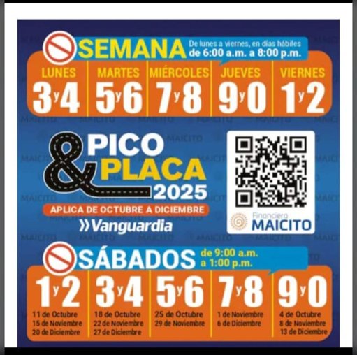 Implementación del Pico y Placa Metropolitano