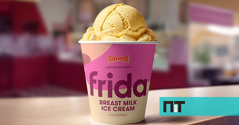 Gelado com sabor a leite materno esgota em poucas horas nos EUA