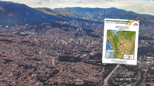 Sismo de magnitud 5.1 y varias réplicas sacuden Antioquia y se sienten en 12 departamentos