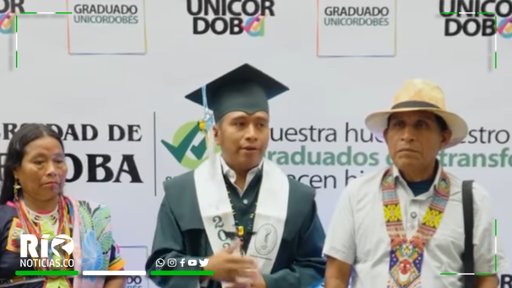 Joven indígena Embera Katío se gradúa como profesional y se convierte en un símbolo de superación