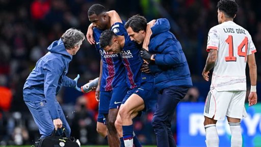 Soirée noire pour le PSG : les blessures d'Achraf Hakimi et Ousmane Dembélé inquiètent