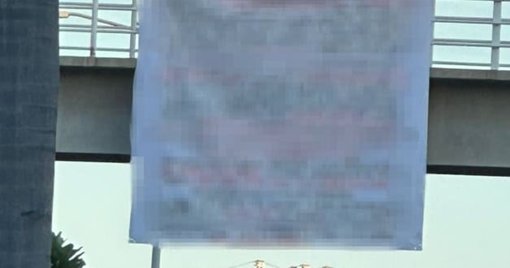 Aparecen mantas delictivas en puntos clave de Culiacán