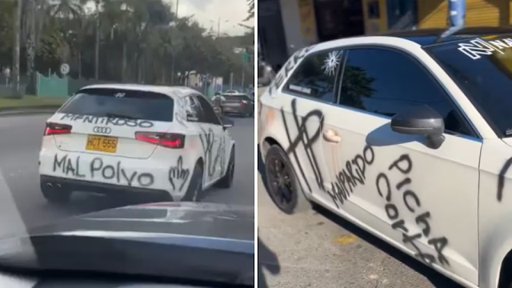 Venganza por infidelidad se viraliza: mujer vandaliza camioneta de su expareja en Villavicencio