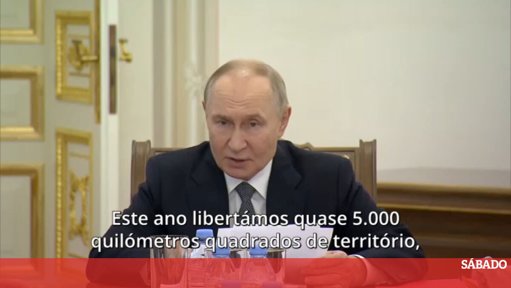 Putin reivindica a "libertação" de quase 5.000 km² de território ucraniano em 2025