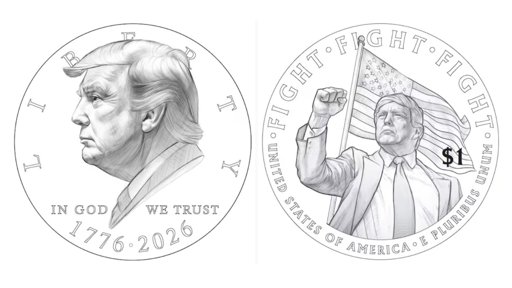 Tesoro de EE. UU. Evalúa Acuñar Moneda de un Dólar con el Rostro de Trump