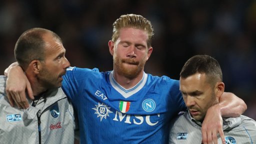 Kevin De Bruyne sufre grave lesión y será baja en Napoli hasta 2026