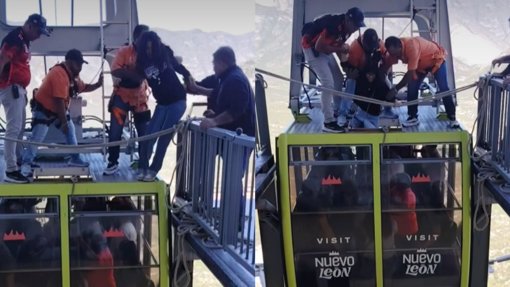 Falla mecánica en teleférico de Grutas de García deja visitantes atrapados